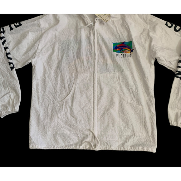 Cottonseed Men's Size S Florida Full Zip Dolphin VTG Windbreaker Jacket New - Picture 10 of 16